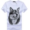 Wolf T shirt Casual O Neck