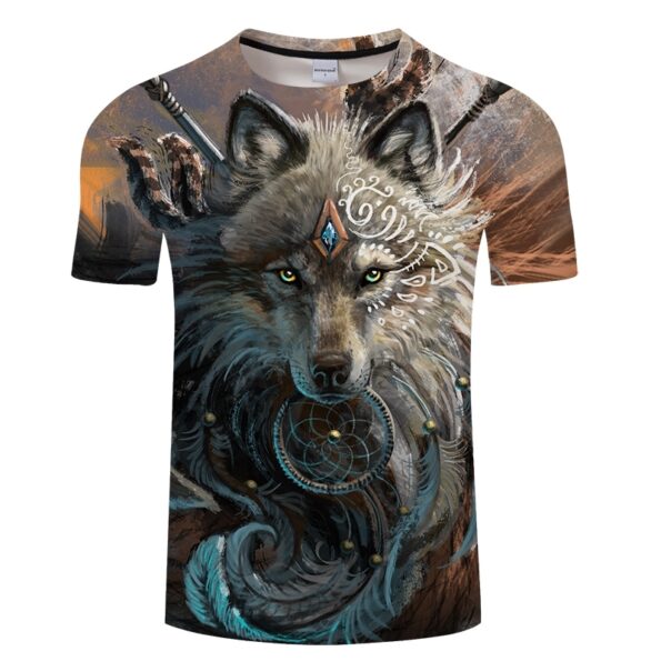 Wolf Warrior 3D T Shirts