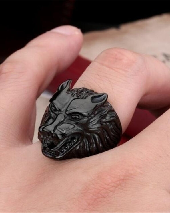 Cool Wolf Head Style Rings