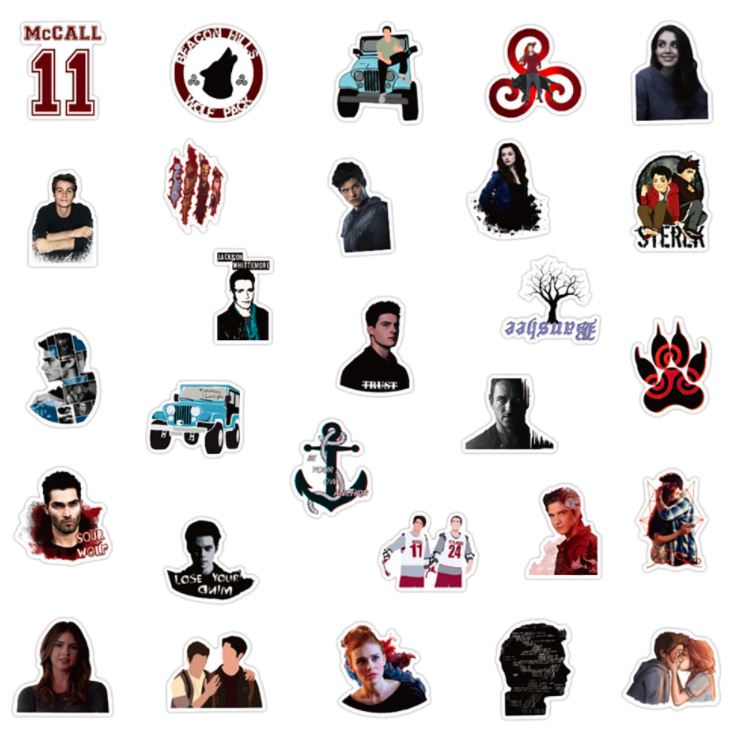 stickers teen wolf tv show